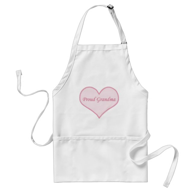 Delantal Abuela Orgullosa Apron, Rosa (Frente)