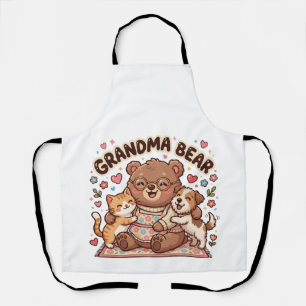 Delantal Abuela Oso Cute Abrazo