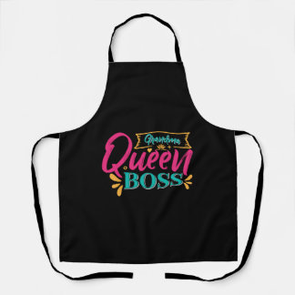Delantal Abuela Reina Jefe Superabuela Abuela Abuela