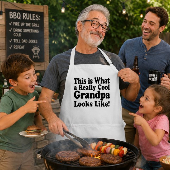 Delantal Abuelo Genial Regalo de Parrilla de BBQ Divertido  (Subido por el creador)