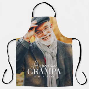 Delantal Abuelo Impresionante Desde 20XX Foto Simple Elegan