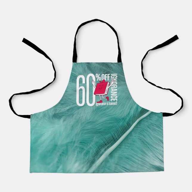 Delantal Academic Whimsical Book Character 60 Percent Off  (Anverso)