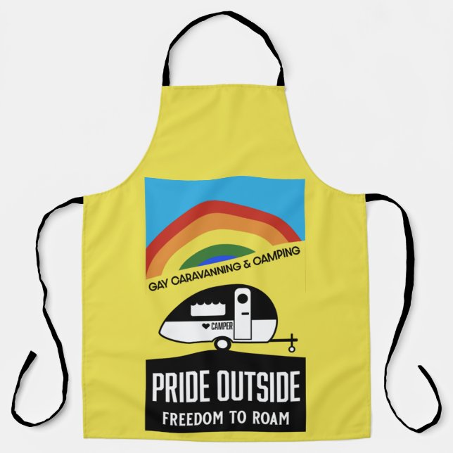 Delantal Acampada de caravanas gay (Anverso)