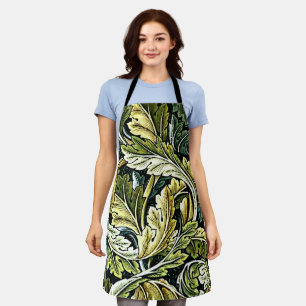 Delantal Acanthus, patrón de William Morris vintage,