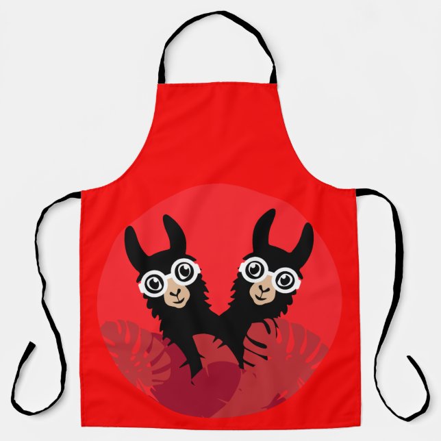 Delantal Accesorios de la flema llamada alpaca (Anverso)