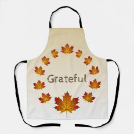 Delantal Acción de Gracias Wreath agradeció simples hojas d