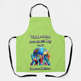 Delantal Acepta Diferentes. Día Mundial de Conciencia sobre