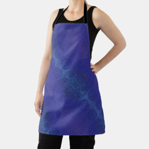 Delantal Aceptación   Medallones Blue Indigo Violet Boho