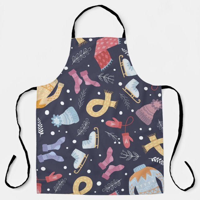 Delantal Acogedora cosecha de invierno de punto inmaculado (Anverso)