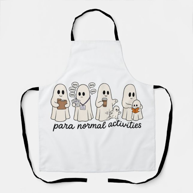 Delantal Actividades de Fantasma para Profesores de Hallowe (Anverso)