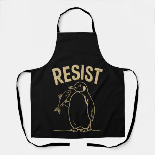 Delantal Activismo de Pingüinos de Resistencia Protesta Vin