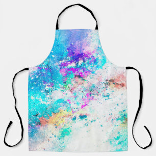 Delantal acuarela abstracta de arte de fondo