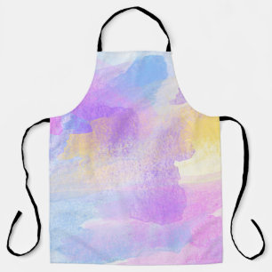 Delantal acuarela abstracta de arte de fondo