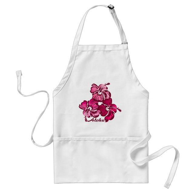 Delantal Acuarela Hibiscus Apron (Frente)