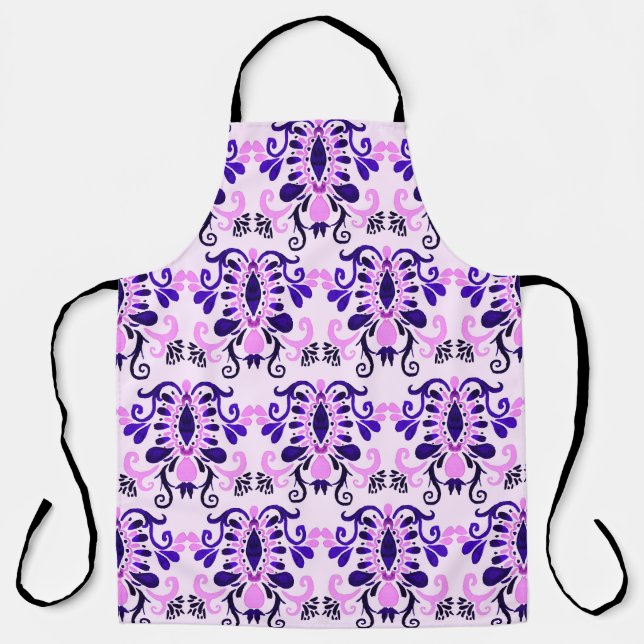 Delantal Acuarela Ikat: La etnia tribal no tiene foco (Anverso)