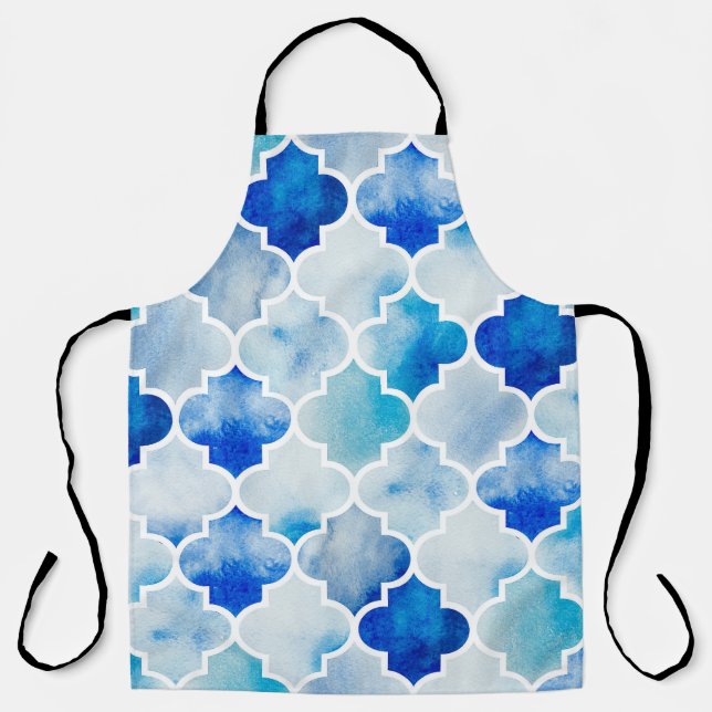 Delantal Acuarela marroquí: Mano sin costura (Anverso)
