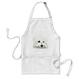 Delantal Acuarela principal artística de Bichon
