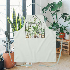 Delantal Acuarela Tropical House Planta Jardinería