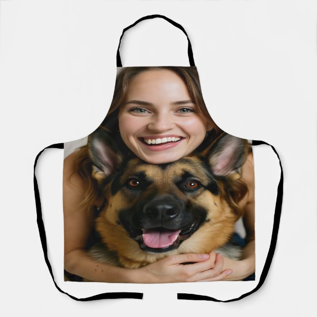 Delantal Add German Shepherd Photo Personalize (Anverso)