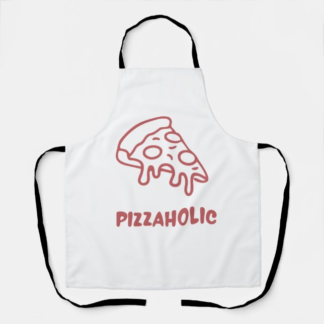 Delantal Adicto a la pizza  (Anverso)