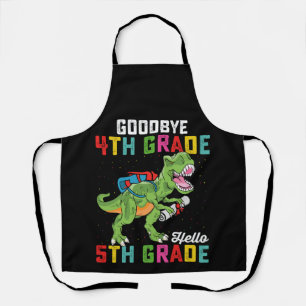 Delantal Adiós 4to Grado Hola 5to Grado T Rex Dinosaurio