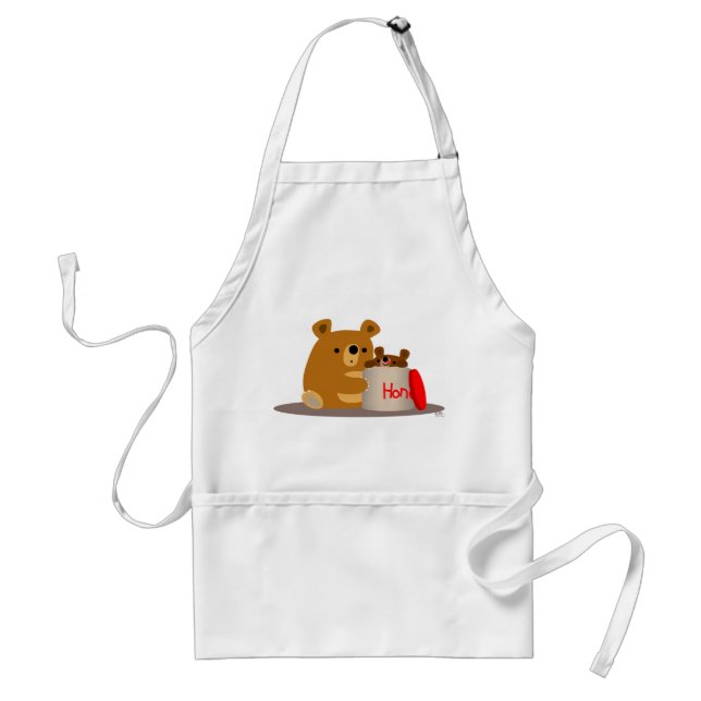 Delantal ¡Adiós, cariño! Cute Personalizado Bears Apron (Frente)