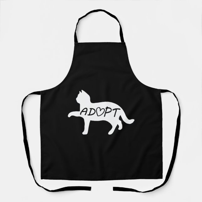 Delantal Adoptar gato (Anverso)