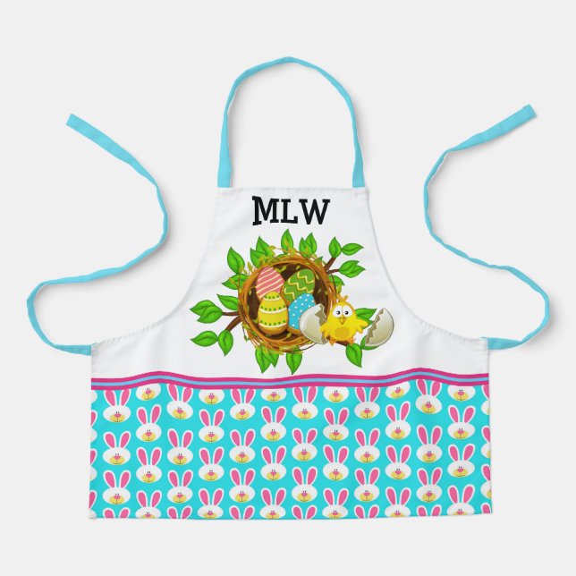 Delantal Adorable Apron de Pascua "coincidente" (Anverso)