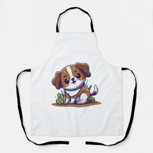 Delantal Adorable Camiseta Clásica De Amor A Los Cachorros