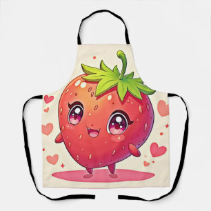 Delantal Adorable Strawberry Love Design