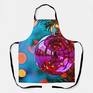 Delantal Adorno de Navidad Vibrante Diseño Brillante