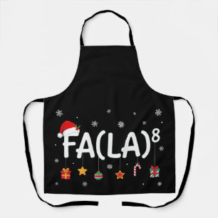 Delantal Adornos de sombrero de Santa Fa La La Navidad Copo