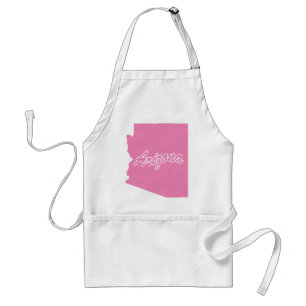 Delantal adulto del estado rosa Arizona