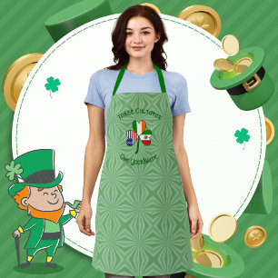 Delantal Adulto personalizado de la bandera irlandesa de Mé