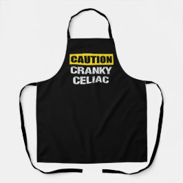 Delantal Advertencia Cranky Celiac Funny