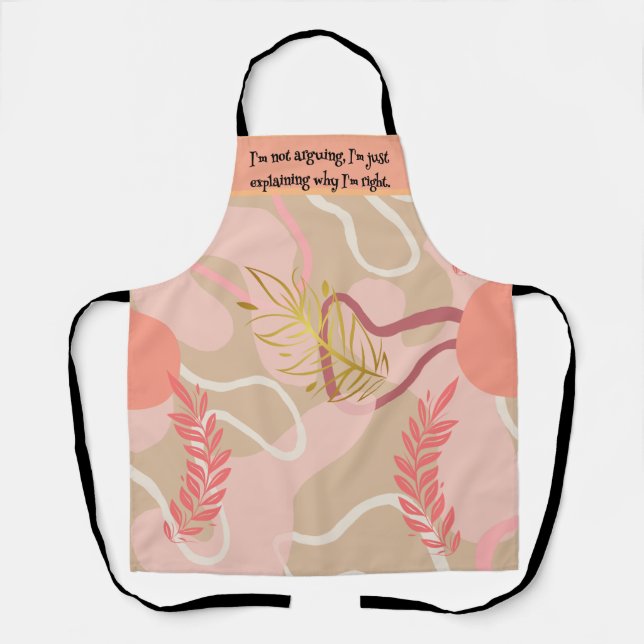 Delantal Aesthetic Leaf Design (Anverso)