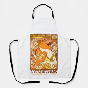 Delantal Afiche de época revista francesa Art Nouveau Mujer