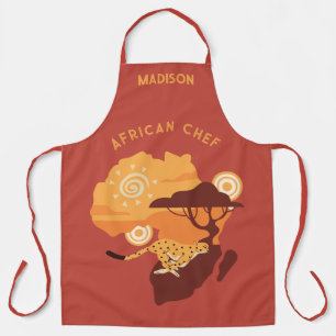 Delantal África de nombres personalizados