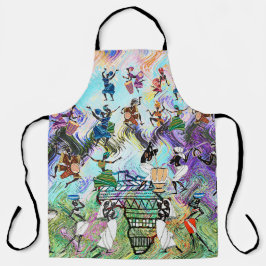 Delantal African Feast: Rhythms of Africa 