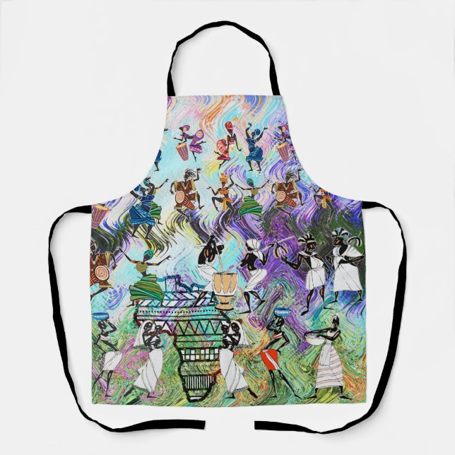 Delantal African Feast: Rhythms of Africa (Anverso)