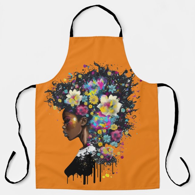 delantal afro-melanina (Anverso)
