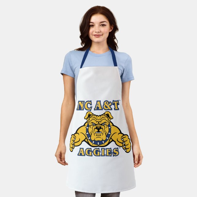 Delantal Agencias de A&T de CN | Bulldog Aggie (Gastado)