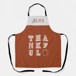 Delantal Agradecimiento Minimalista simple gracias