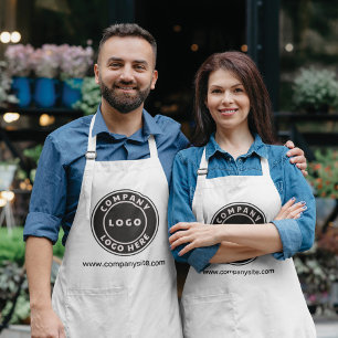 Delantal Agrega el sitio web de tu empresa y el logotipo pe