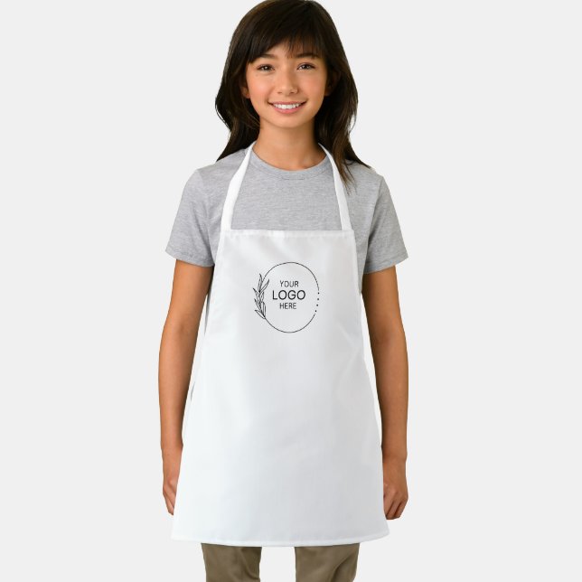 Delantal agregar su logotipo escuela para niños (in situ)