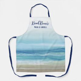 Delantal Agua azul del mar Olas oceánicas Costa