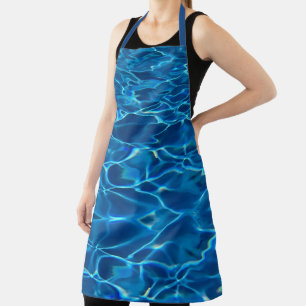 Delantal Agua de la piscina azul oscura