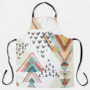 Delantal Agua Geométrica Sin Marea: Estilo Tribal.
