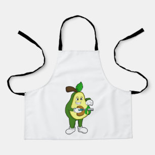 Delantal Aguacate como peluquero con Razor