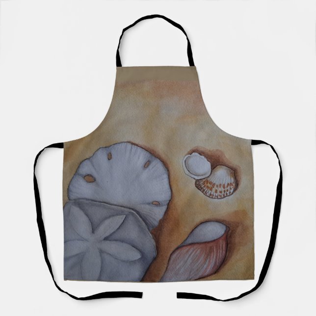 Delantal Aguas marinas en la costa (Anverso)